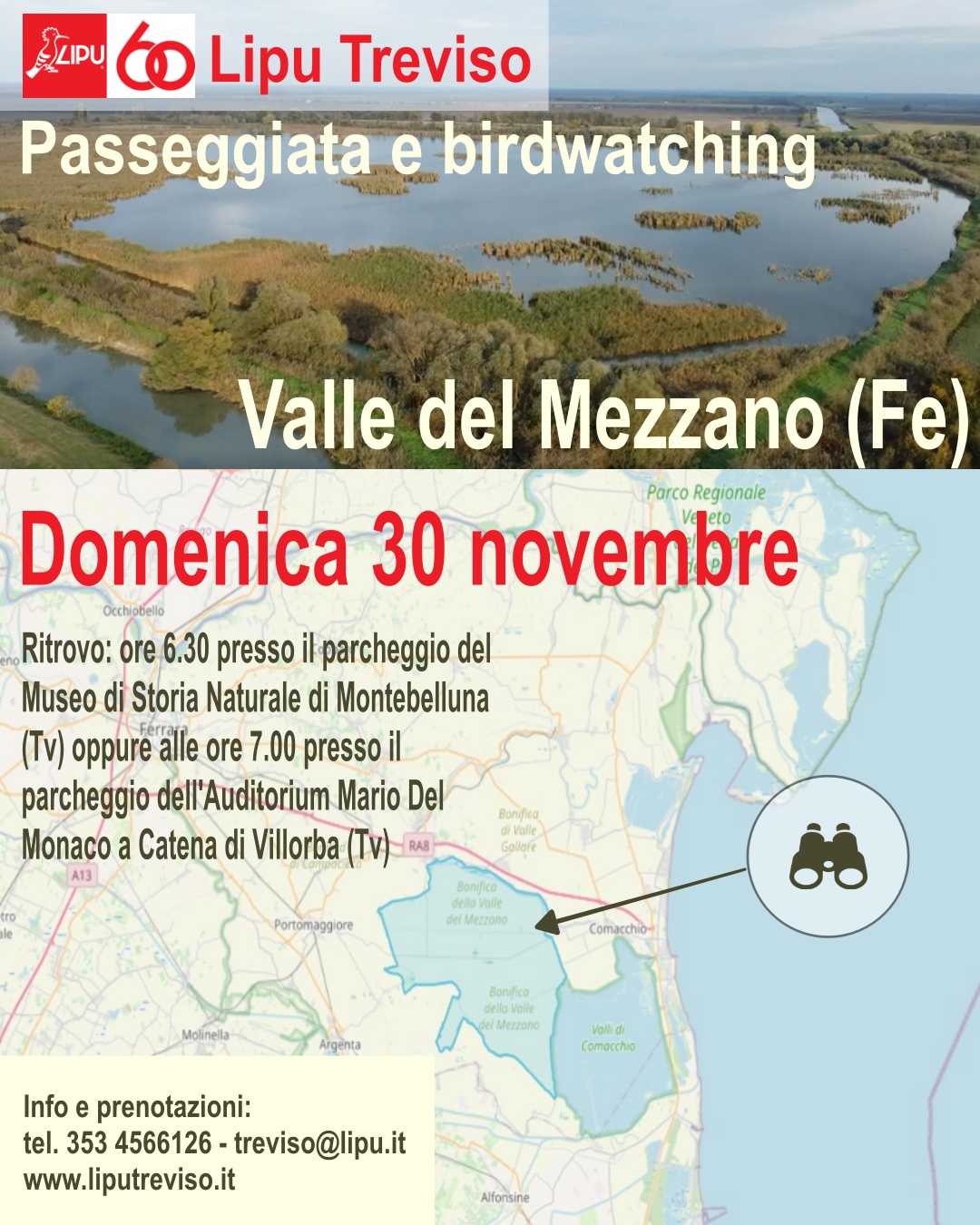 Passeggiata e birdwatching