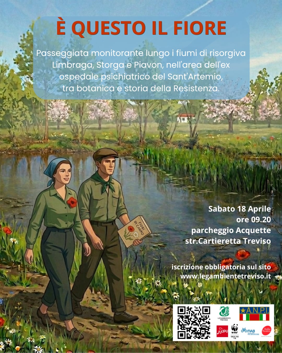 Sabato 18 aprile – “È questo il fiore”, passeggiata lungo i fiumi di risorgiva