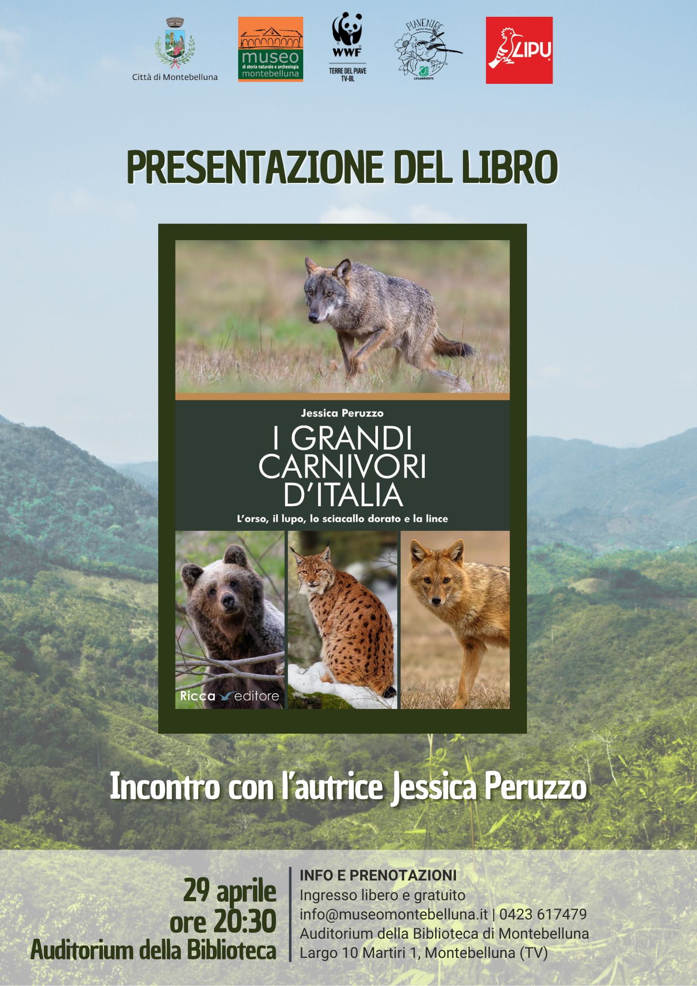 “I grandi carnivori d’Italia” di Jessica Peruzzo – Presentazione del libro