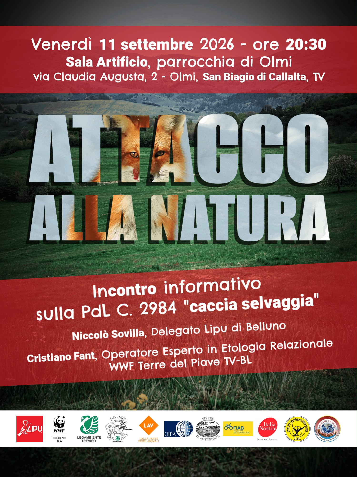 Attacco alla natura – Venerdì 11 settembre 2026 ore 20.30